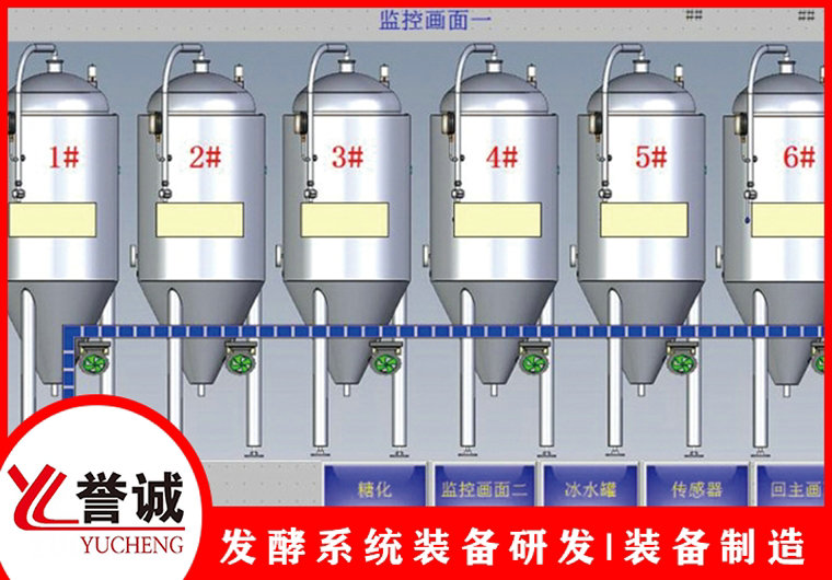 精酿啤酒系统控制界面